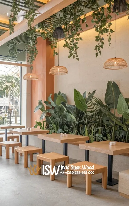 Kursi Cafe Minimalis Kayu