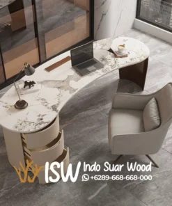 Meja Kantor Marmer Minimalis