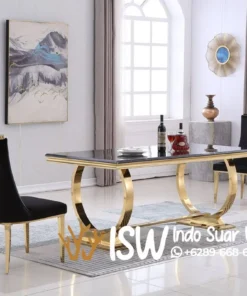 Meja Makan Stainless Minimalis Steel