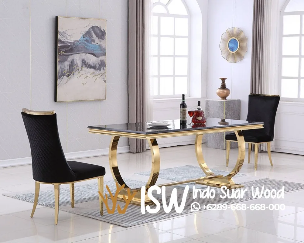 Meja Makan Stainless Minimalis Steel