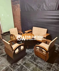 Set Kursi Tamu Minimalis Kayu Jati