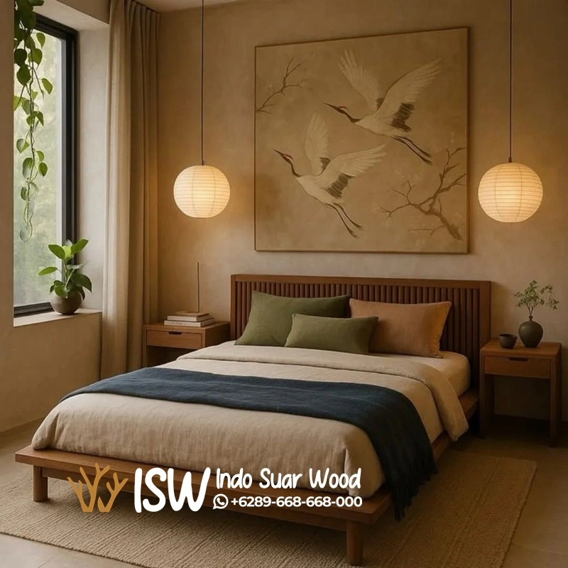Tempat Tidur Kayu Jati