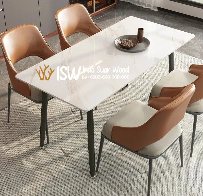 Meja Makan Marmer Putih Terbaru