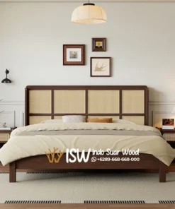 Tempat Tidur Kayu Jati Mewah