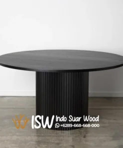 Kaki Meja Bulat Kayu