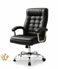 Kursi Direktur Kulit Kaki Stainless