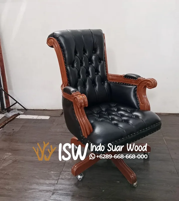 Kursi Kantor Kulit Asli - Image 2
