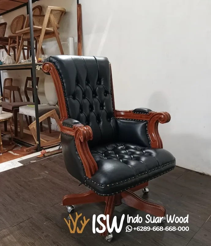 Kursi Kantor Kulit Asli - Image 3