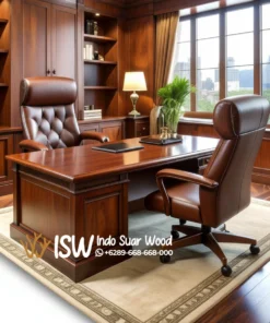 Meja Kantor Jati Minimalis