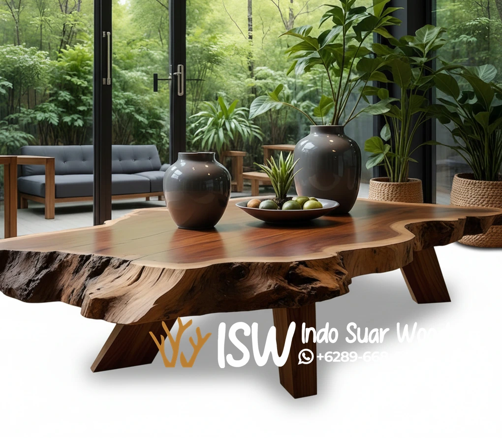 Meja Kopi Kayu Jati