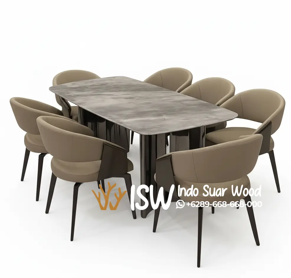 Meja Makan Granit Minimalis