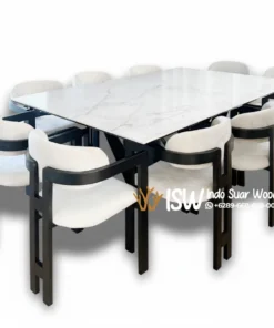 Meja Marmer Kaki Besi