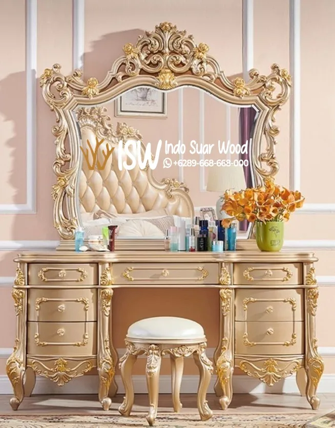 Meja Rias Ukir Mewah