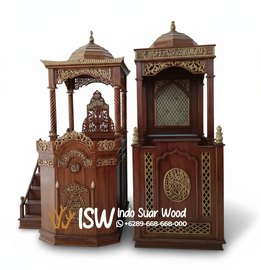 Mimbar Masjid Kepulauan Mentawai