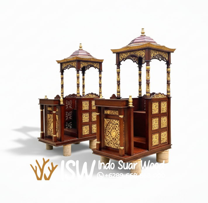 Mimbar Masjid Lubuk Linggau Atap Kubah