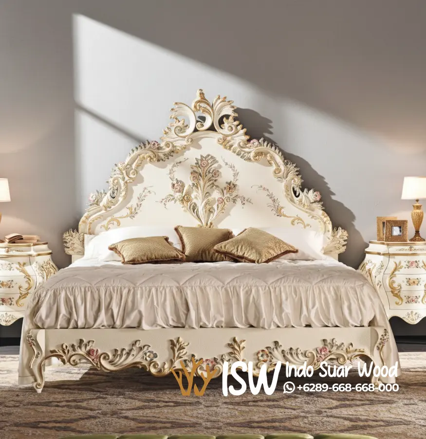 Tempat Tidur Mewah Dari Kayu Ukir Jepara