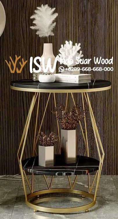 Custom Meja Sudut Marmer