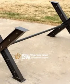 Kaki Meja Besi Bentuk X Custom Magelang