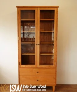 Lemari Hias Minimalis Kayu Solid