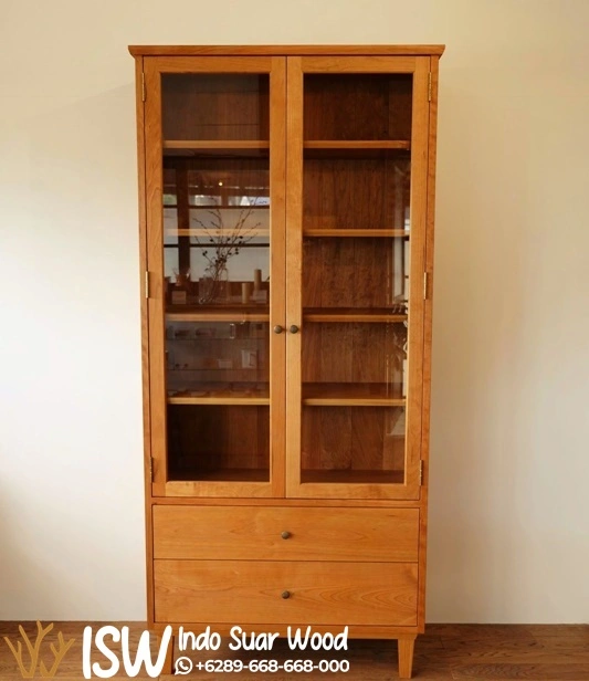 Lemari Hias Minimalis Kayu Solid