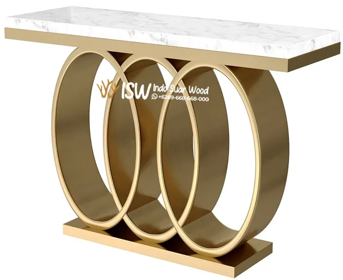 Meja Konsol Stainless Marmer