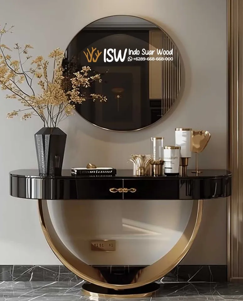 Meja Konsul Marmer Hitam Bali