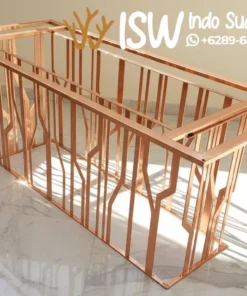 Jual Kaki Meja Stailess Warna Rose Gold