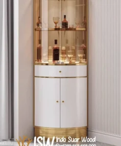 Jual Lemari Hias Gold Stainless