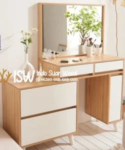 Jual Satu set Meja Rias Bandung Cermin persegi