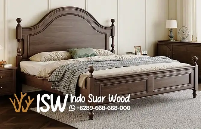 Jual Tempat Tidur Kayu Jati Solid Blitar