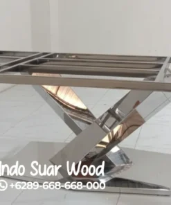 Kaki Meja Stainless Berkualitas Desain silang