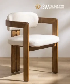 Kursi Cafe Busa Empuk Kayu Jati Elegant Jombang