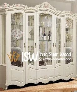 Lemari Hias Duco Putih Mewah Magelang