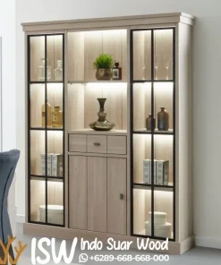 Lemari Hias Modern Minimalis Bergaya Industrial