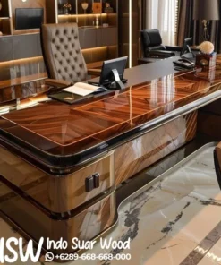 Meja Direktur Glossy Premium Modern Kontemporer