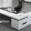 Meja Kantor Direktur Minimalis L Shape