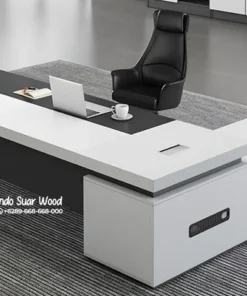 Meja Kantor Direktur Minimalis L Shape