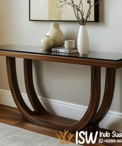 Meja Konsul Kayu Jati  U Shape Magelang