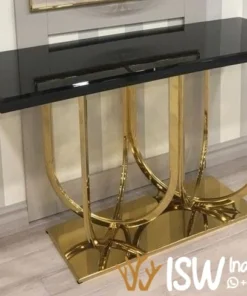 Meja Konsul Marmer Kaki U Shape Minimalis