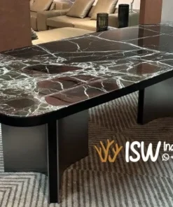 Meja Makan Elegant Marmer Hitam Surabaya