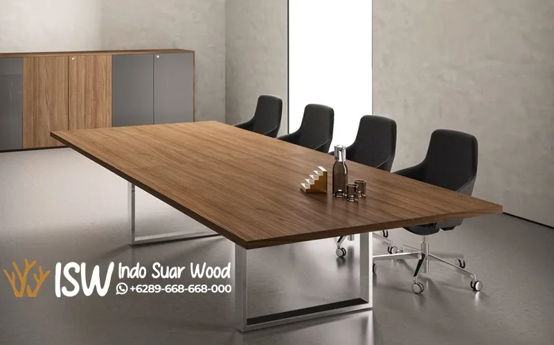 Meja Meeting Rangka Besi Hollow Gresik