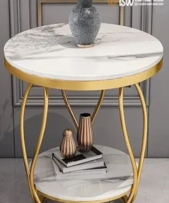 Meja Sudut Marmer Putih Jombang