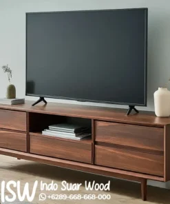 Meja TV Horizon Minimalis Kayu Jati