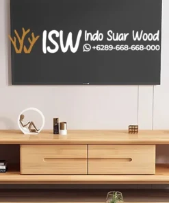 Meja TV Minimalis Kayu Jati Japandi Series