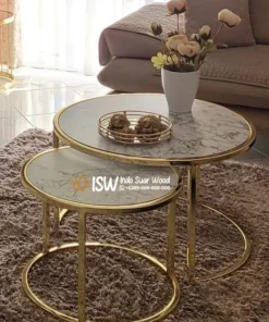 2 Set Gold Coffe Table