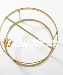Jual Kaki Meja Stainless Gold Bulat Anti Karat