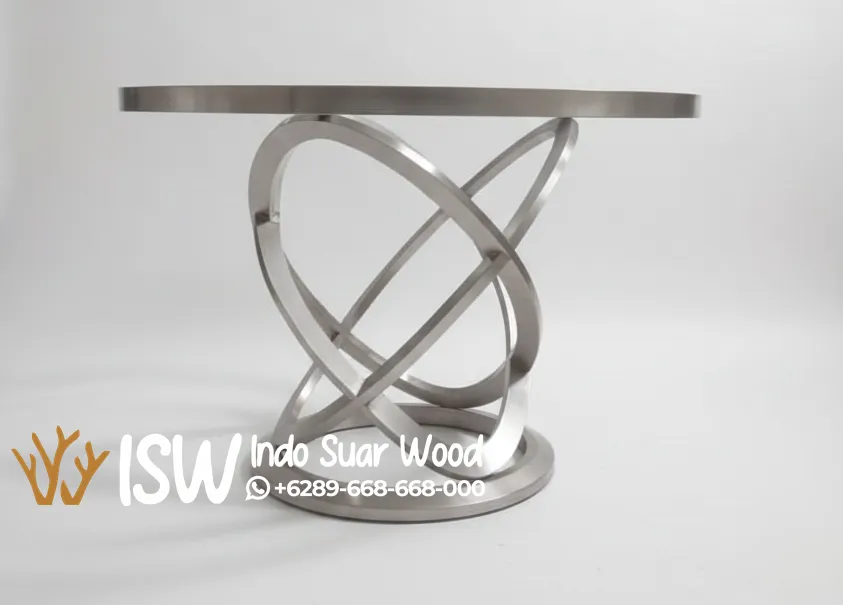 Jual Kaki Meja Stainless Silver Ring