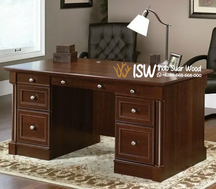 Meja Direktur Jati Asli Jepara
