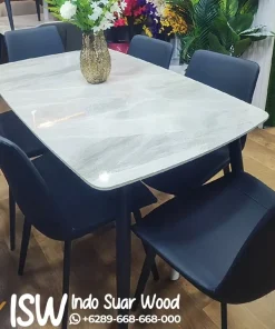 Meja Makan Top Marmer  Minimalis Modern