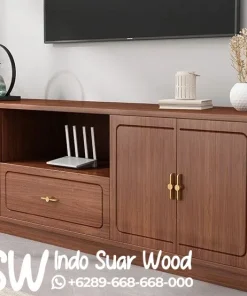 Meja TV Konsol Scandinavian Modern Aksen Emas